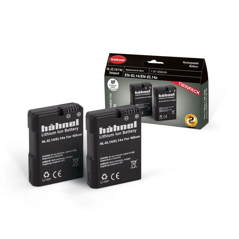 Hahnel HL-EL14/14a Twin Pack (Nikon EN-EL14/14a)