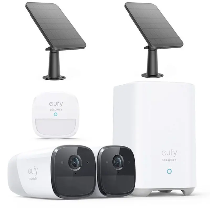 Eufy Cam 2 Pro Kit + 2 x Motion Sensor + 2 x Solar panel
