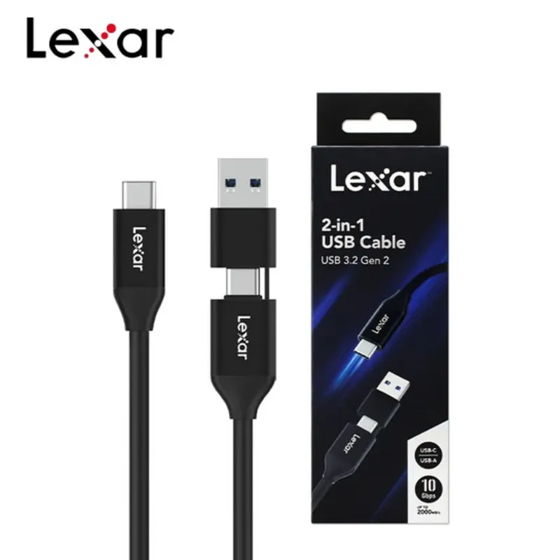 Lexar 2-IN-1 Type-C USB 3.2 Gen 2 Cable