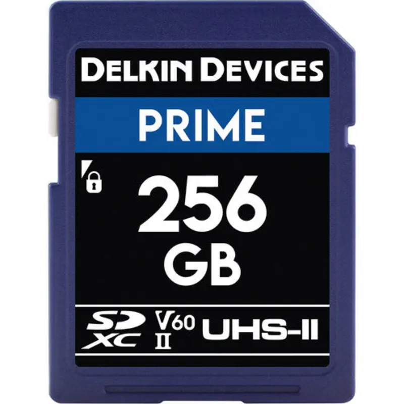 Delkin 256GB PRIME SD UHS-II V60 Memory Card