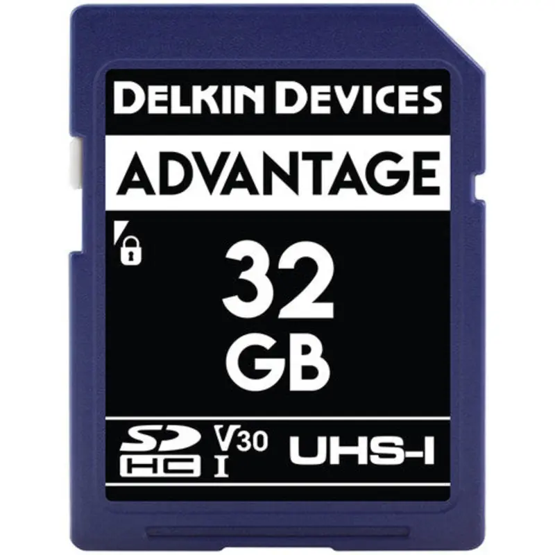 Delkin 32GB ADVANTAGE SD UHS-I V30 Memory Card