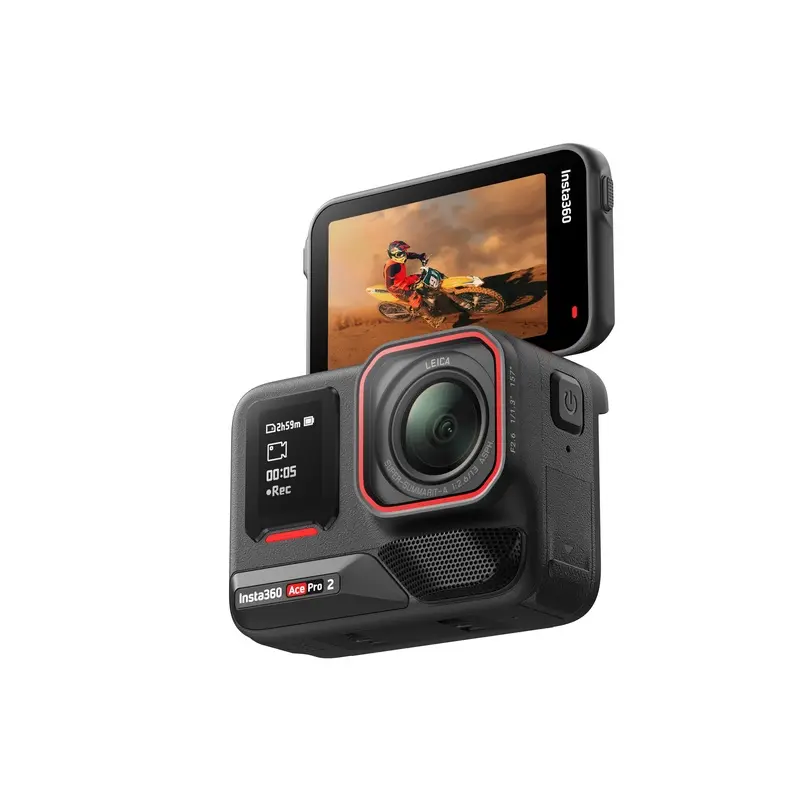Insta360 Ace Pro 2 dual battery bundle with Free 114cm Selfie Stick