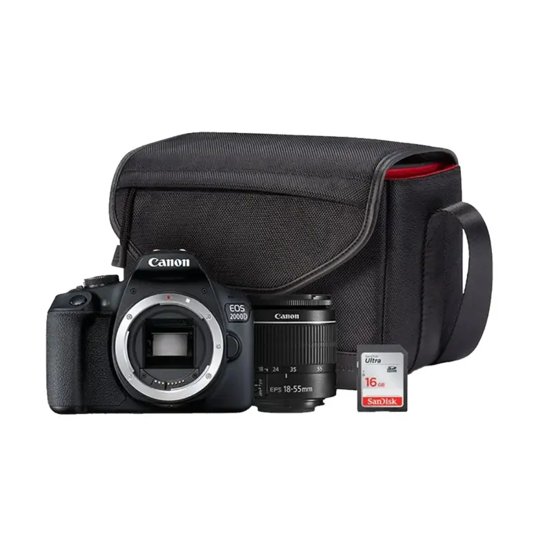 Canon Eos 2000D DC Starter Kit with 18-55mm Lens