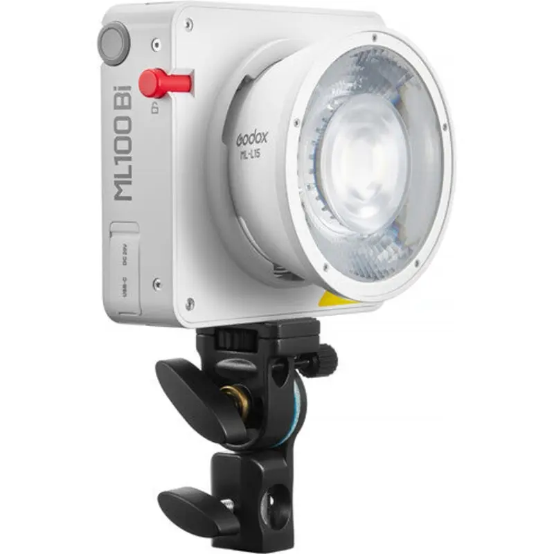 Godox ML100Bi Bi-Colour Portable LED Light (15 & 36 Lens & Power Bank Holder Kit)