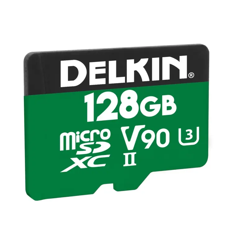 Delkin 128GB POWER MicroSD UHS-II V90