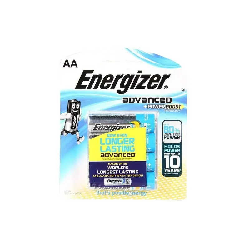 Energizer Advanced Alkaline AA Batteries 4+2 Pack