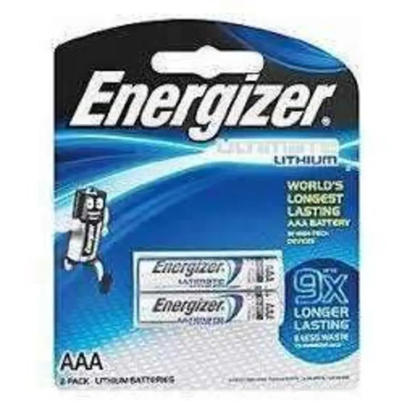 Energizer Ultimate Lithium AAA Batteries 2 Pack