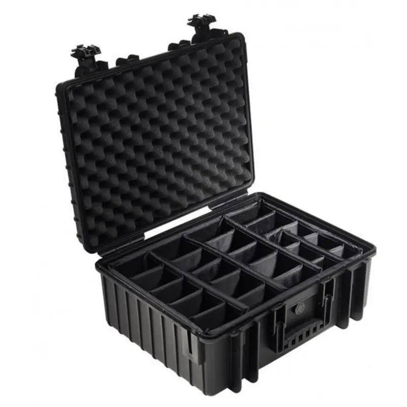 B&W International Type 6000 Hard Case Black with Dividers