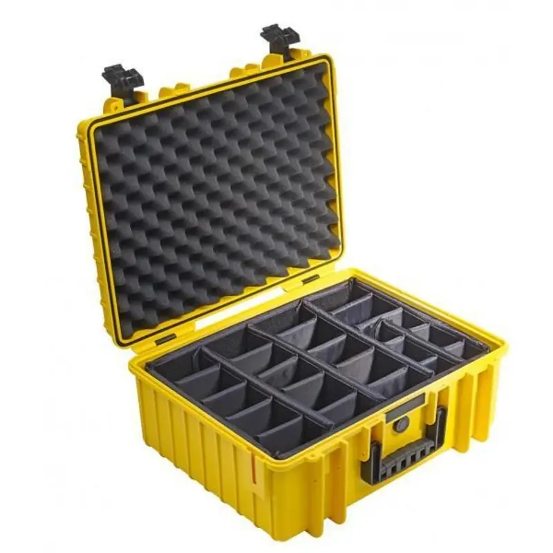 B&W International Type 6000 Hard Case Yellow with Dividers