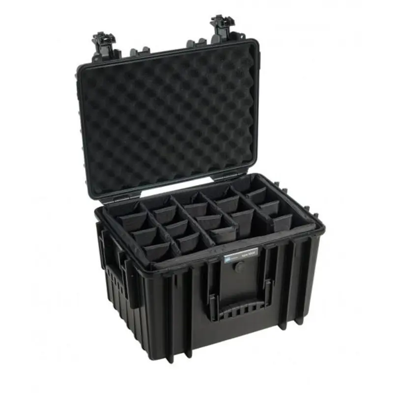 B&W International Type 5500 Hard Case Black with Dividers