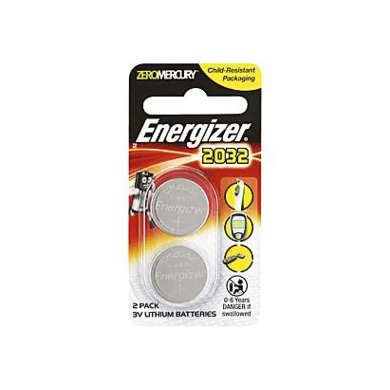 Energizer CR2032 3v Lithium Coin Battery 2 Pack