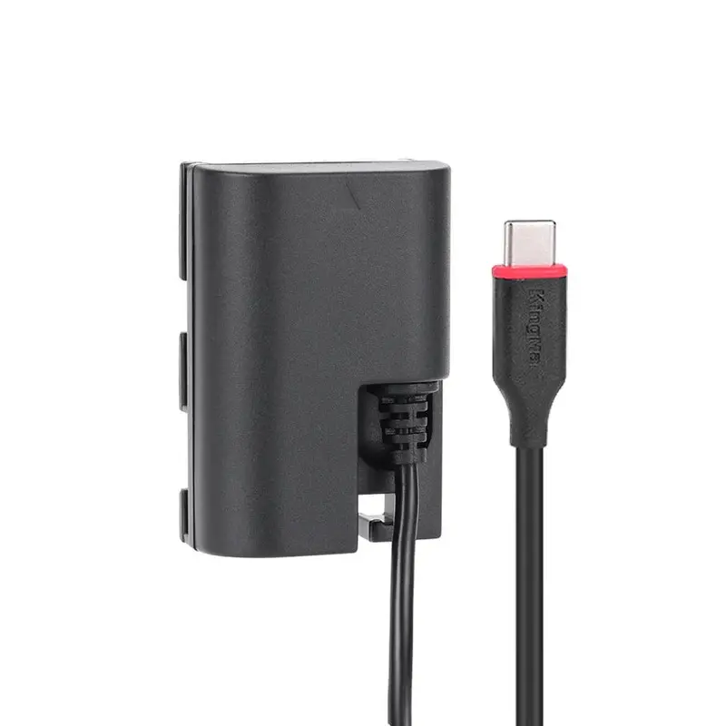 KingMa TC-LPE6 LP-E6 USB-C Replacement Dummy Battery Adapter for Canon