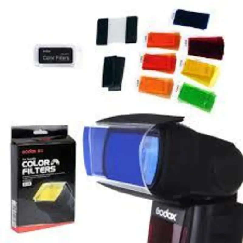 Godox CF-07 7 Color Universal Speedlite Filters Kit For Flash Photography