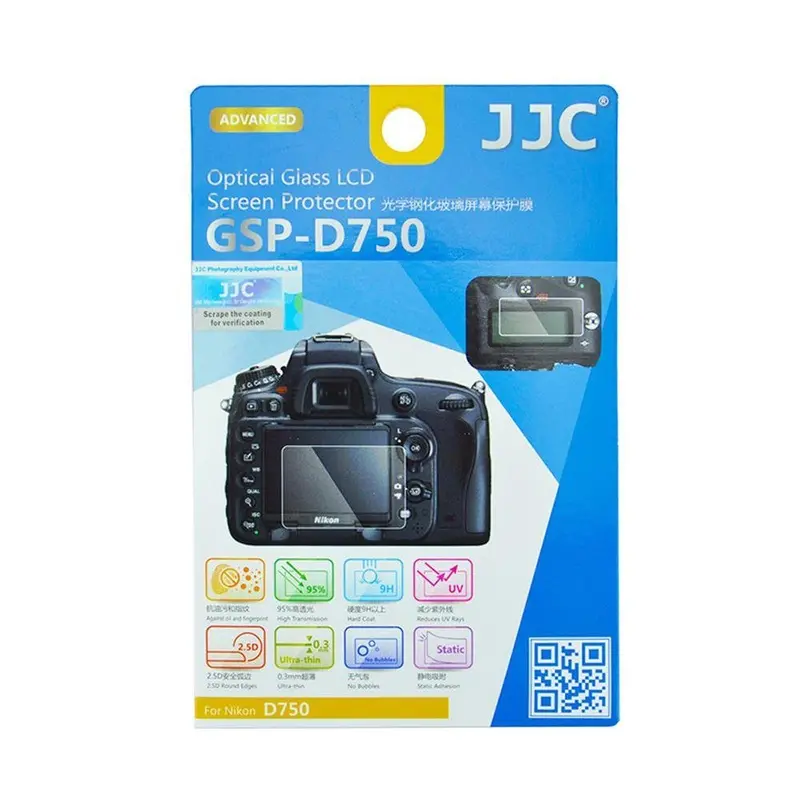 JJC Optical Glass Screen Protector for Nikon D750