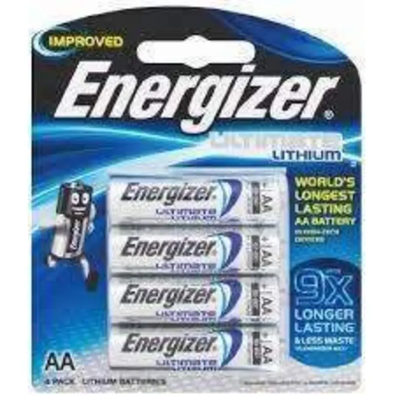 Energizer Ultimate Lithium  AA Batteries 4 Pack