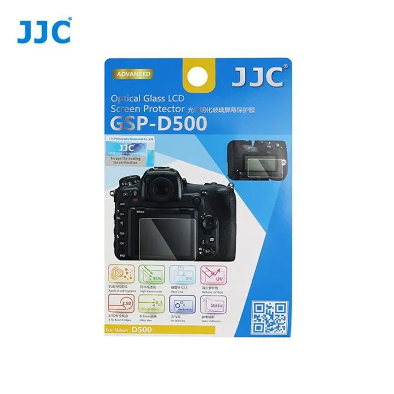 JJC Optical Glass Screen Protector for Nikon D500