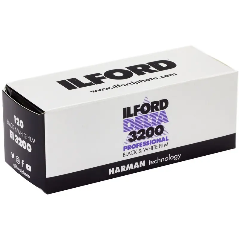 Ilford Delta 3200 Professional Black and White Negative Film (120mm)