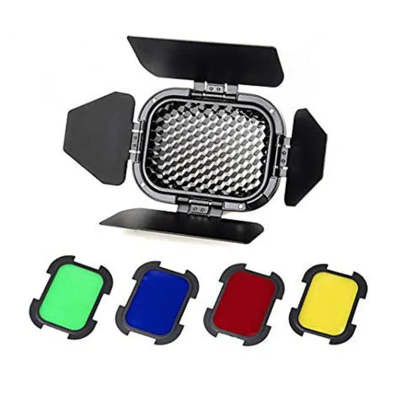 Godox BD-07 Barndoor & Gel Kit For AD200
