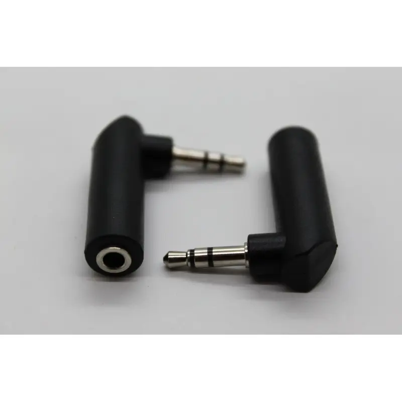 3.5mm Male Stereo to Female Stereo Angled Adapter