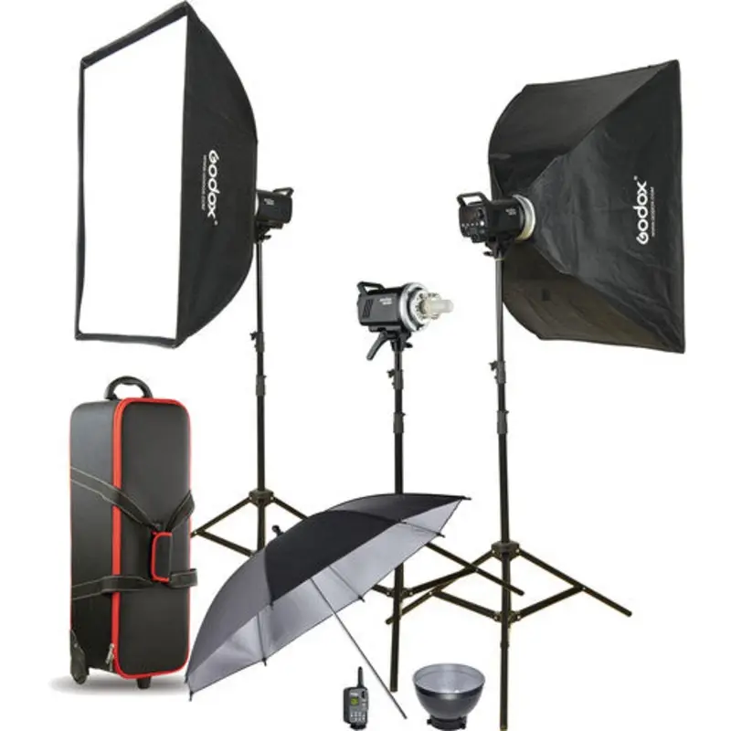 Godox MS300-D Studio 3x Monolight Kit