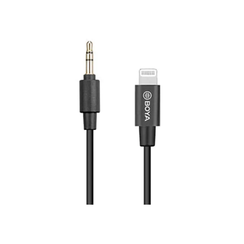 Boya BY-K1 3.5mm TRS to Lightning Audio Adapter