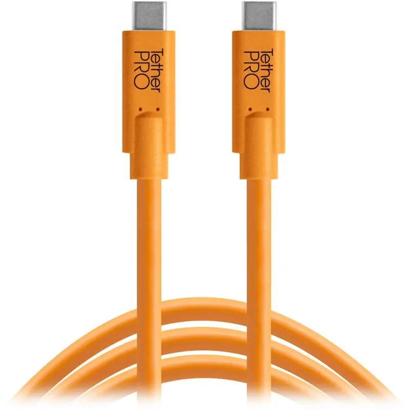 Tether Tools TetherPro USB Type-C Male to USB Type-C Male Cable (4.6m, Orange)