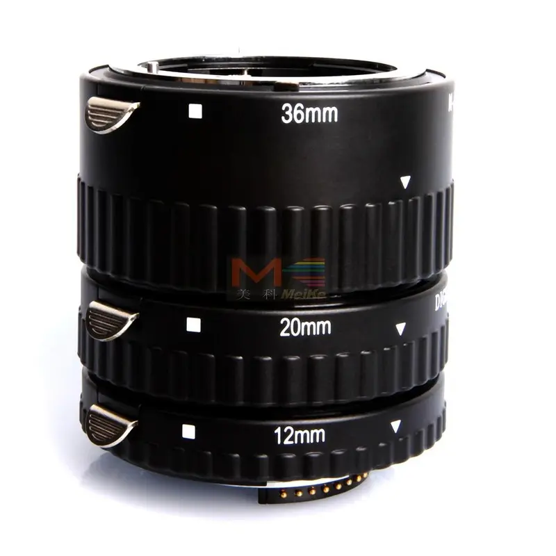 Meike Metal Auto Focus AF Macro Extension Tube Set for Nikon F