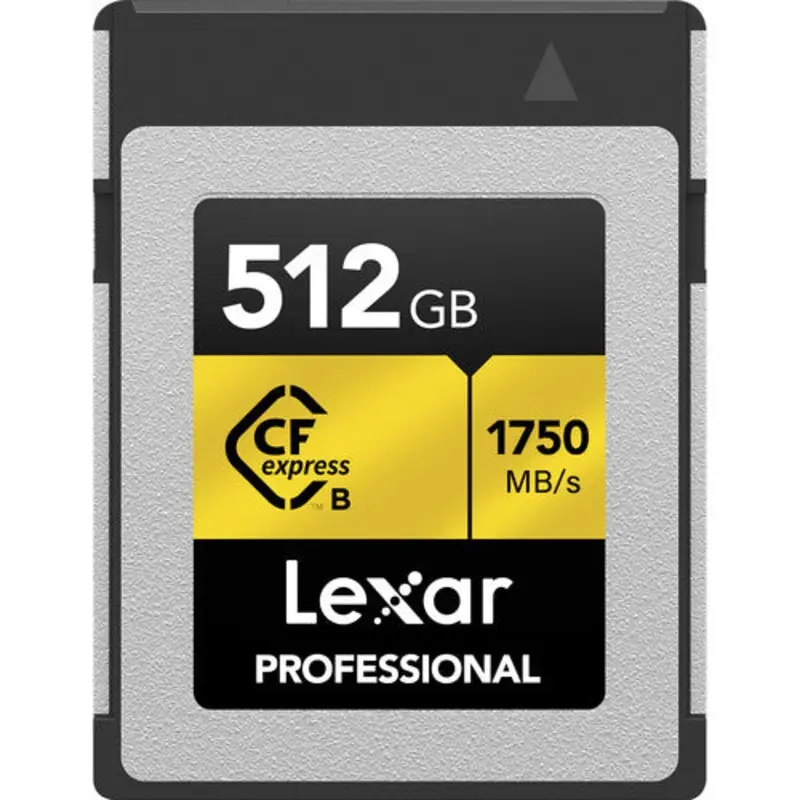 Lexar 512GB Professional CFexpress Type-B Gold Memory Card