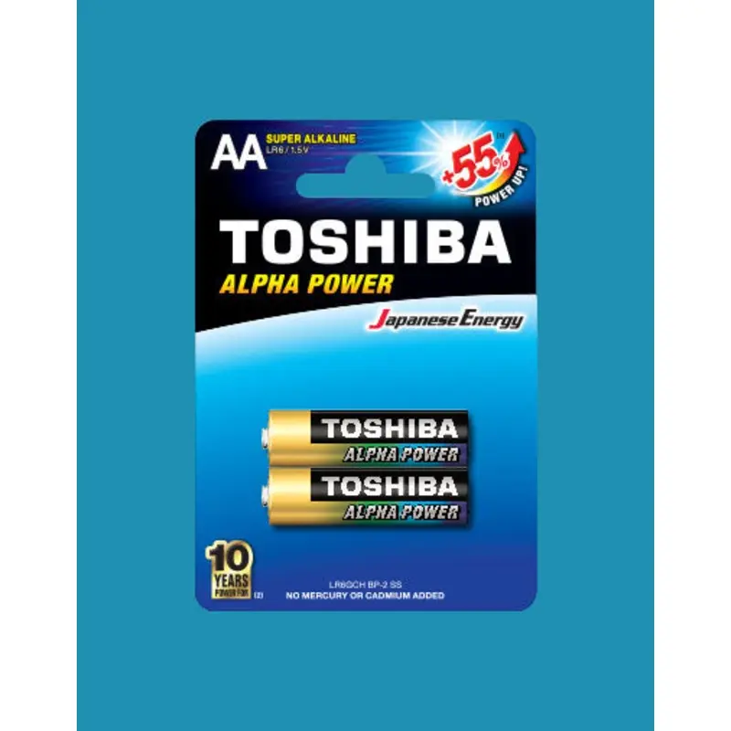 Toshiba Alpha Power Alkaline AA 2 Pack