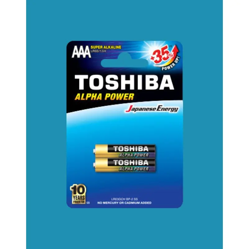 Toshiba Alpha Power Alkaline AAA 2 Pack