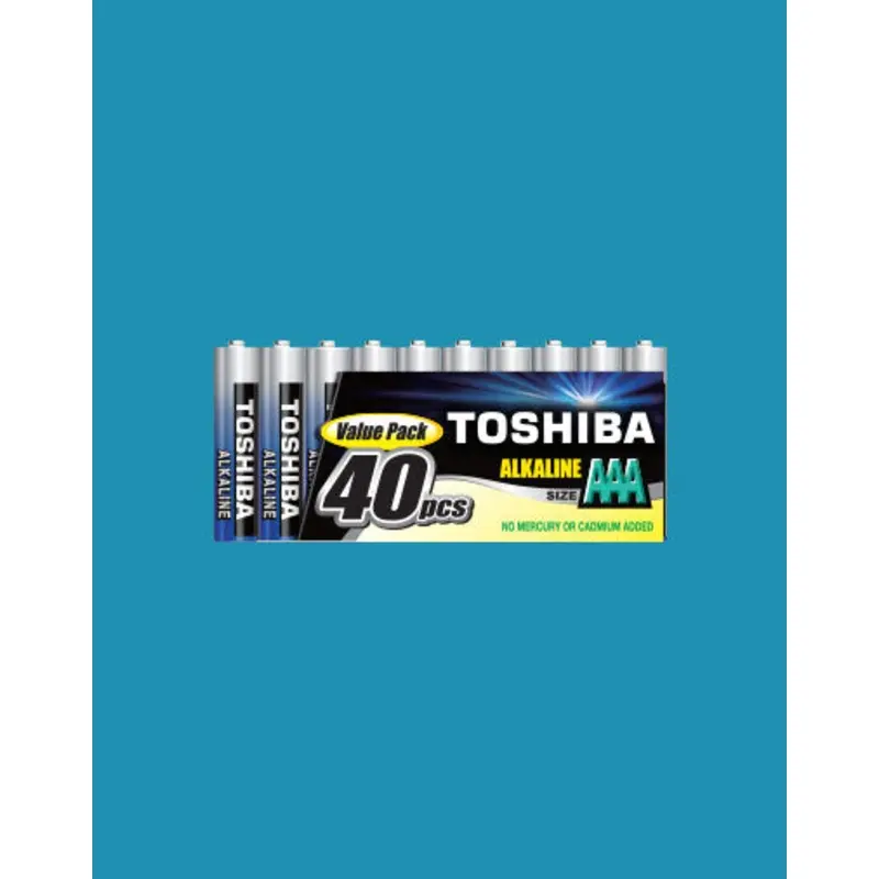 Toshiba High Power Alkaline AAA 40 Pack
