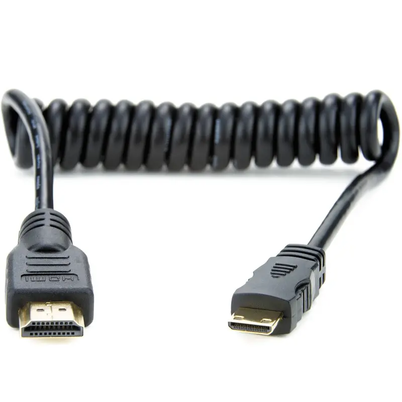 KAMERAZ Mini-HDMI to HDMI Curly Cable (50CM)