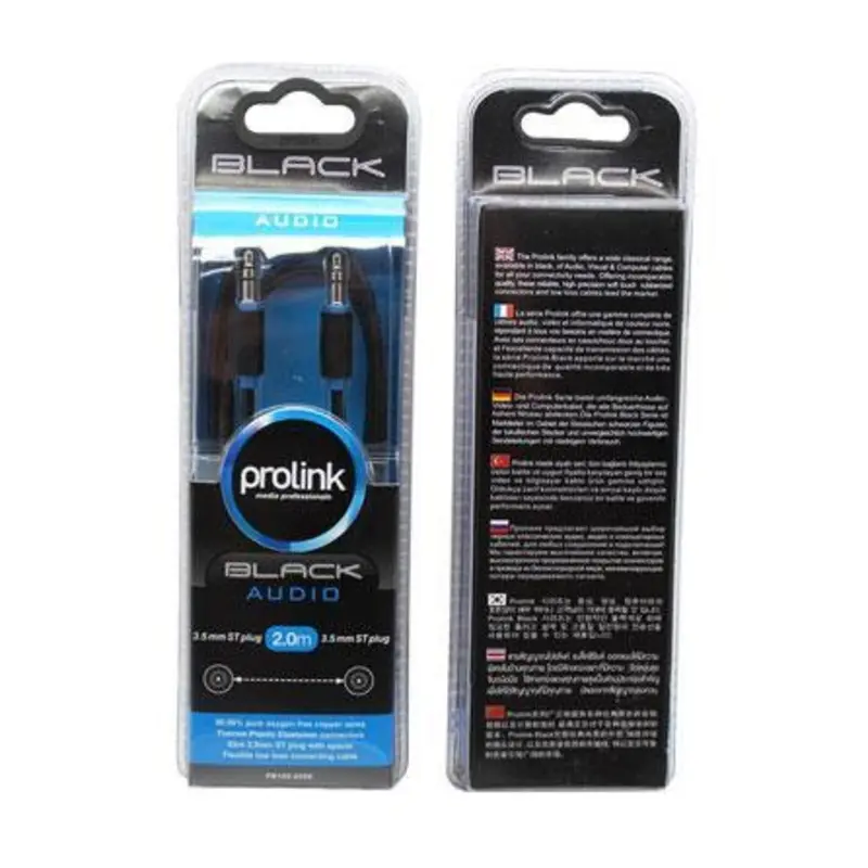 Prolink 3.5mm Stereo Male to 3.5mm Stereo Male Cable (2M)
