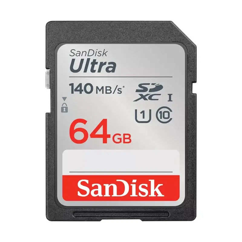 Sandisk 64Gb SDXC Ultra 140MB/s Memory Card