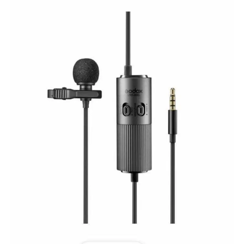 Godox LMS-60G Omnidirectional Lavalliere Microphone with Adjustable Gain