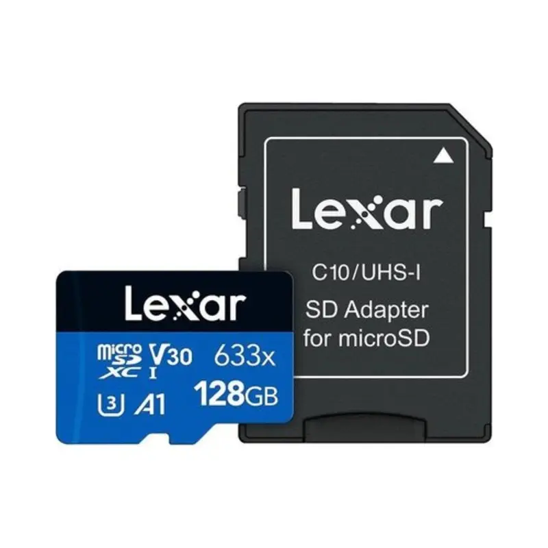 Lexar 128GB UHS-I MicroSDXC 633x Memory Card + SD Adapter