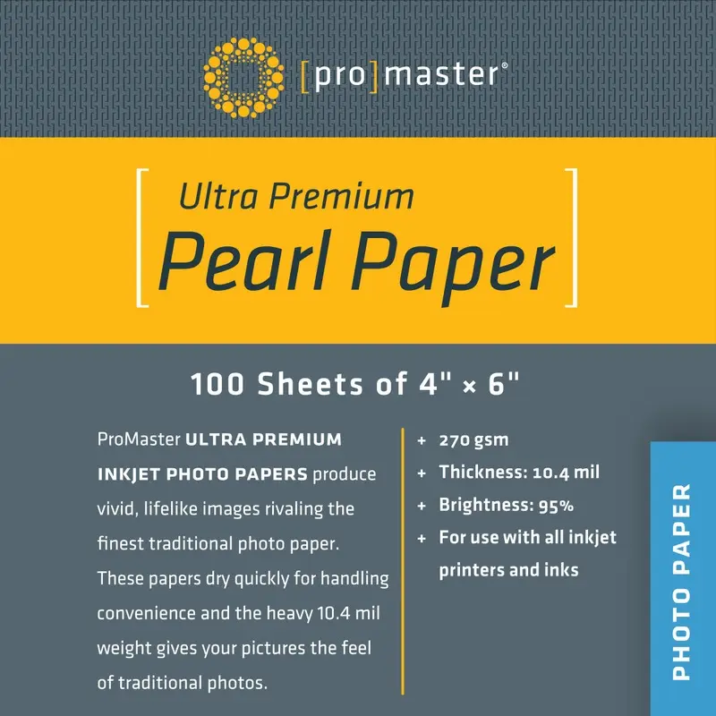 ProMaster Ultra Premium Pearl Paper - 4"x6" - 100 Sheets