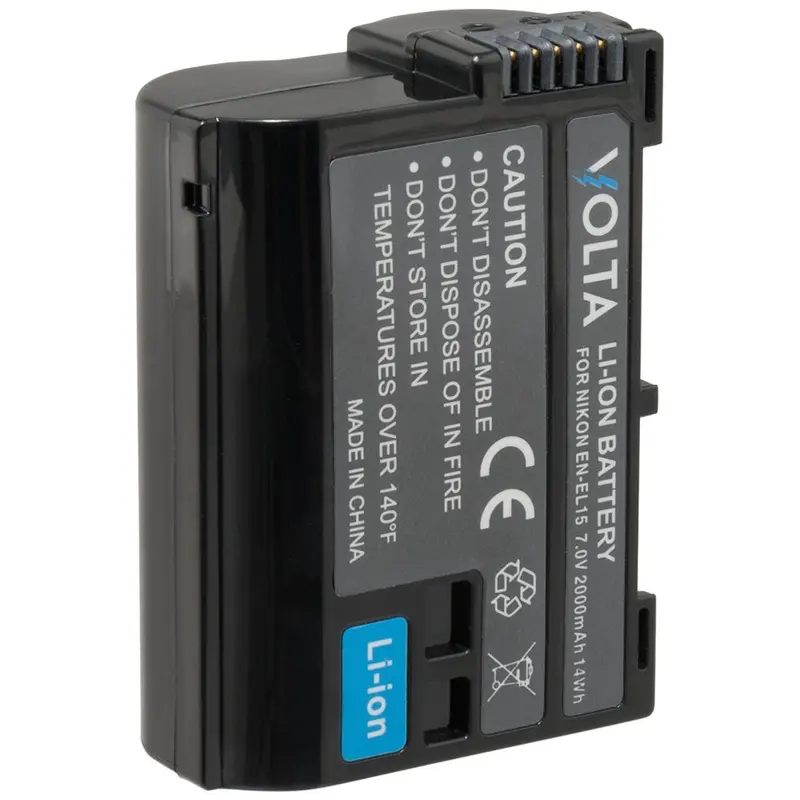 Volta EN-EL15 2000mAh Rechargeable Battery for Nikon Cameras