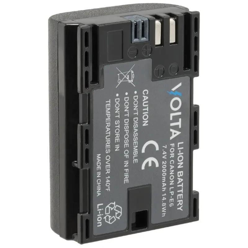 Volta LP-E6 2000mAh Rechargeable Battery for Canon Cameras