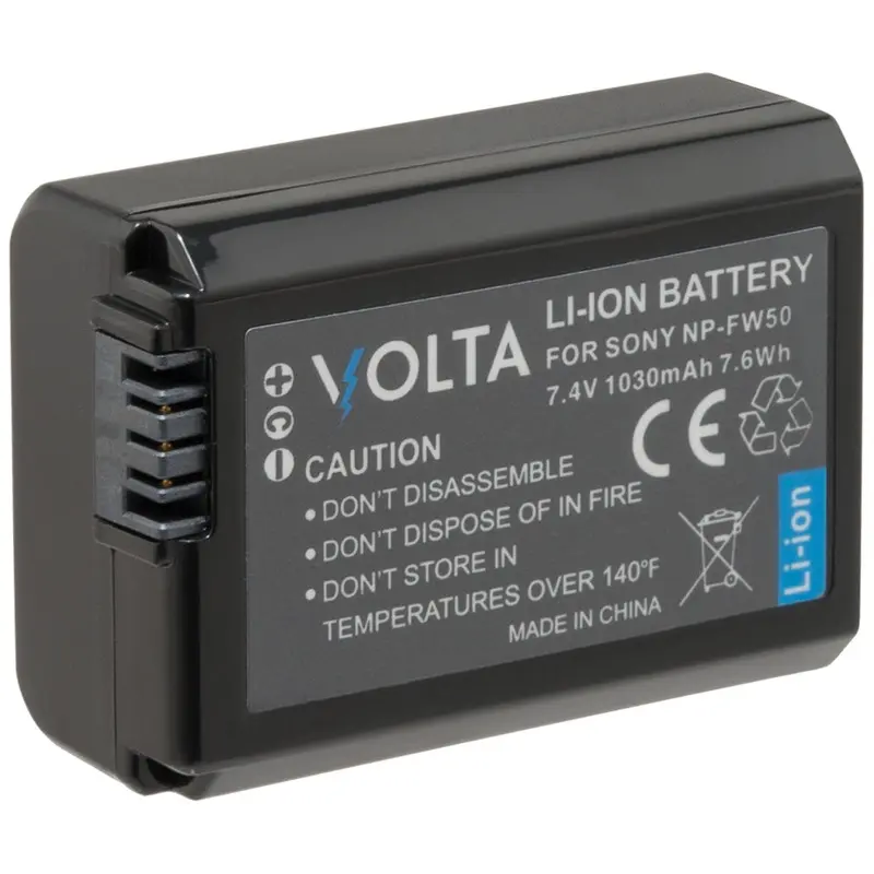 Volta NP-FW50 1030mAh Rechargeable Battery for Sony Cameras