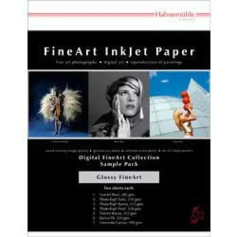 Hahnemuhle FineArt Glossy Inkjet Paper Sample Pack (8.5 x 11 In., 14 Sheets)