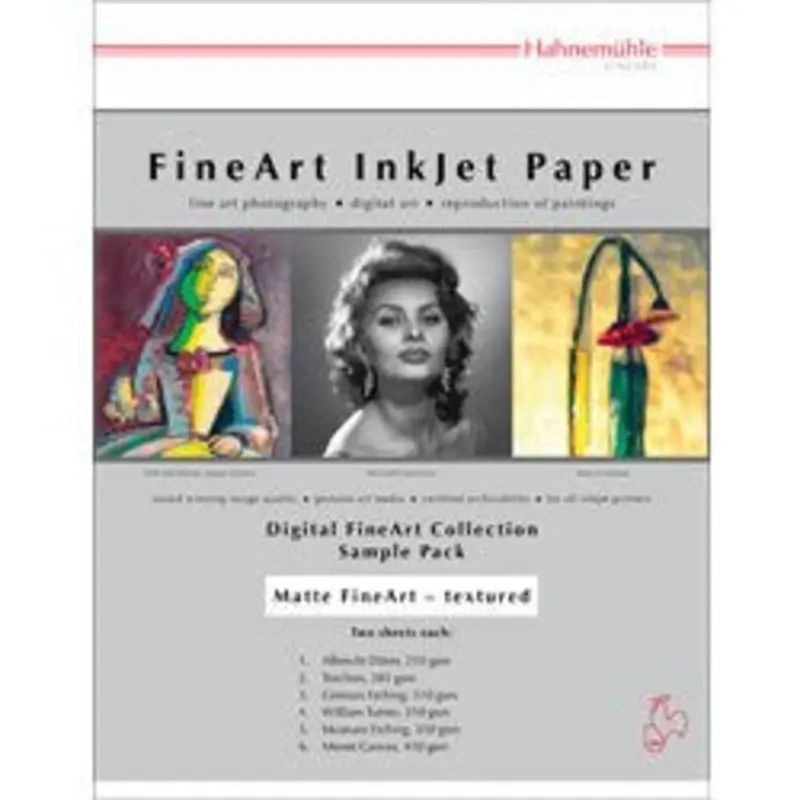Hahnemuhle Matte FineArt Textured Sample Pack - 8.5" x 11"