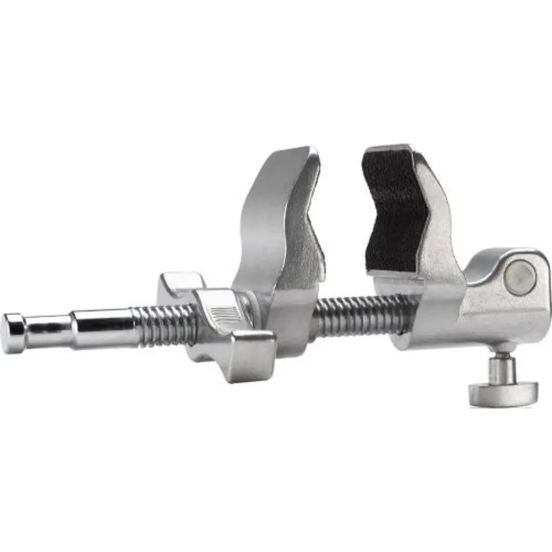 Kupo 4-Inch (10cm) Super Viser Clamp with Hex Receiver - End Jaw, KG601512 (NLA)
