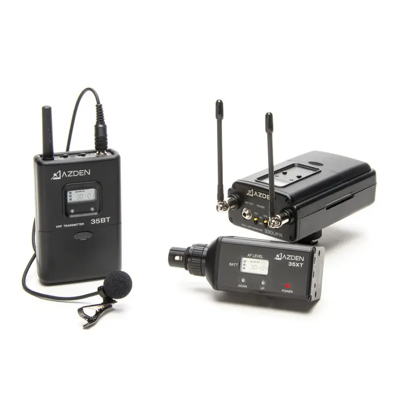 Azden Group Corp  Professional 2-Channel UHF Wireless XLR Plug And Lavaliere AN330LX