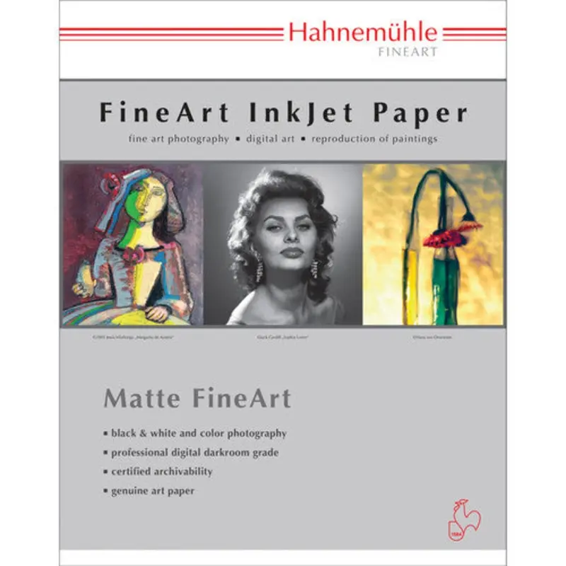Hahnemuhle Photo Rag Brt Wht 310gsm - 13" x 19"  25 Sheets