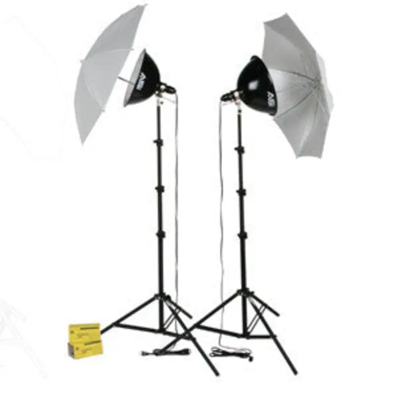 Smith Victor KT1000U 2-Light 1000-watt Thrifty intermediate kit w/ umbrellas (401432)