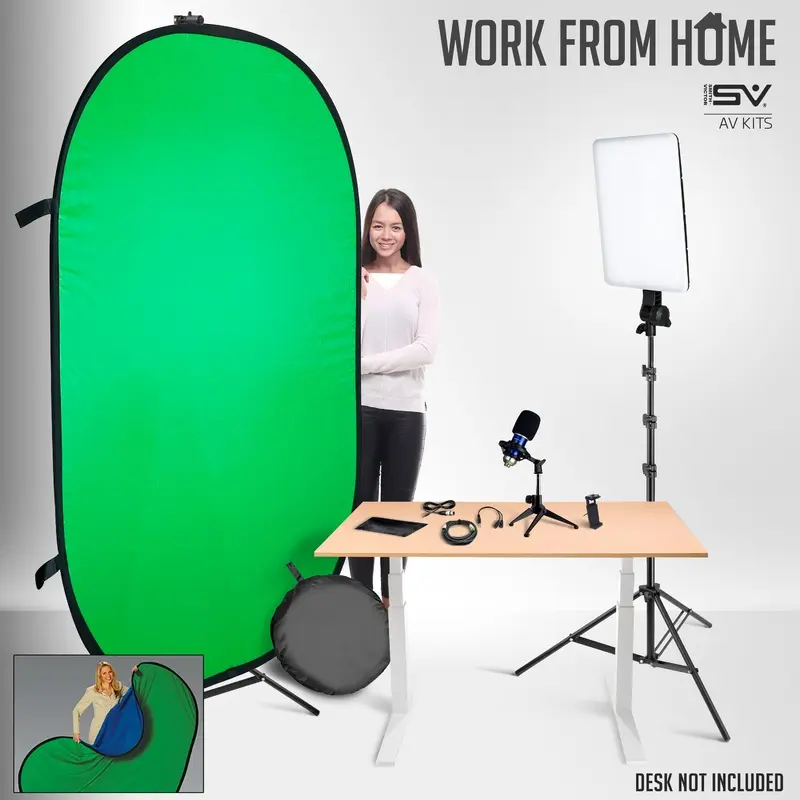 Smith Victor Intermediate Smartphone/Panel-light Desktop Work-From-Home AV Kit