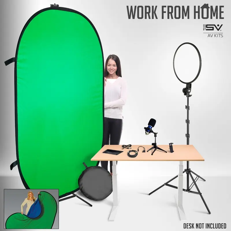 Smith Victor Pro Smartphone/Panel-light Desktop Work-From-Home AV Kit
