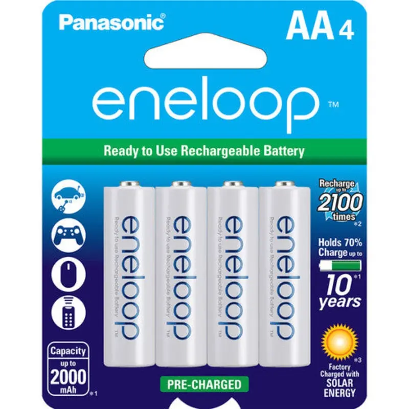 Panasonic Eneloop Rechargeable AA Batteries 4-Pack