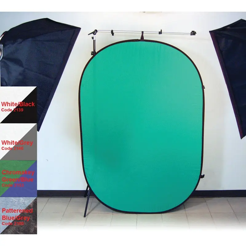 ProMaster Pop-Up Background - Chromakey Green/Chromakey Blue - 6'x7'